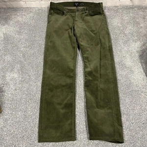Neu Quiksilver Cordhose Herren 34 x 30 grün gerade spitz zulaufende Passform Stretch - Bild 1 von 10