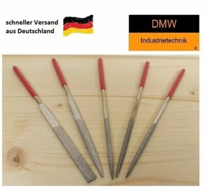 Diamantfeilen Set 5 tlg 140 mm Schlüsselfeilen Minifeilen Nadelfeilen Modellbau - Bild 1 von 2