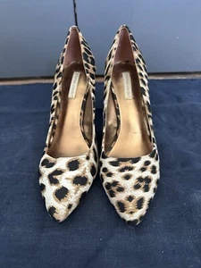 Cynthia Vincent Leopard Heels- Size 8.5 Perfect For Valentine’s Day Or Anything - Picture 1 of 6