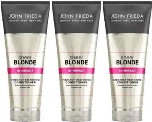 3 x John Frieda - Acondicionador de alto impacto rubio transparente - 250 ml - Imagen 1 de 1