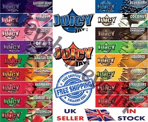 FRUITY Juicy Jays King Slim Flavoured Rolling Papers RIZLA SKINS 1 6 12 24 Box - Picture 1 of 49