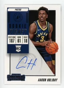 2018-19 Panini Contenders Aaron Holiday novato radiocontrol autógrafo automático #101 Wizards - Imagen 1 de 1