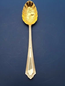 Plymouth by Gorham cucchiaio da bacche in argento sterling, ciotola per lavaggio oro, frutta - Foto 1 di 4