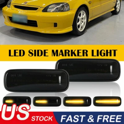 Luces intermitentes LED secuenciales de balada para Honda Civic 1996-2000 2X Foto 1 de 4
