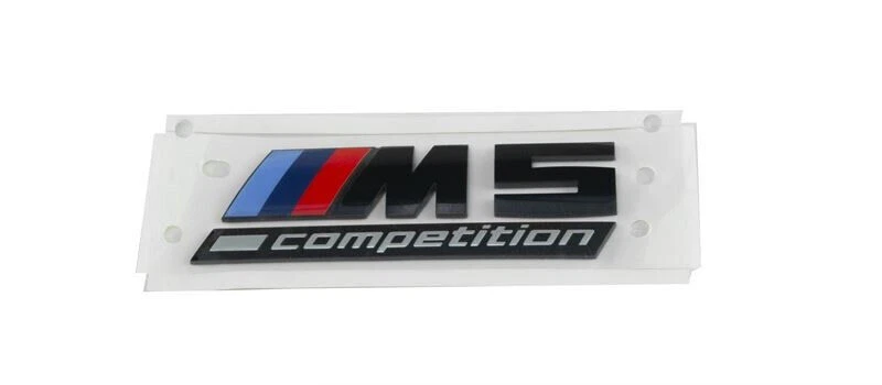 Genuine For BMW F90 M5 Competition Rear Trunk Emblem Decal Badge BLACK - Image 1 of 1