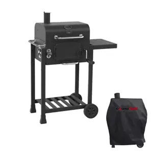 CosmoGrill Exterior Jr. Ahumador Barbacoa Carbón Portátil Barbacoa Parrilla + Cubierta - Imagen 1 de 7