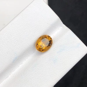 Natural 2.25 Ct Citrine Oval Cut Orange Gemstone For Fine Jewellery Design - Picture 1 of 5