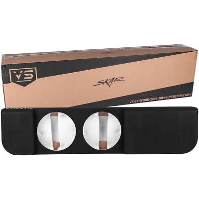 Se adapta a Ford F-150 Super 2009-2014 doble cabina caja de subwoofer con puerto de 12" Foto 1 de 4