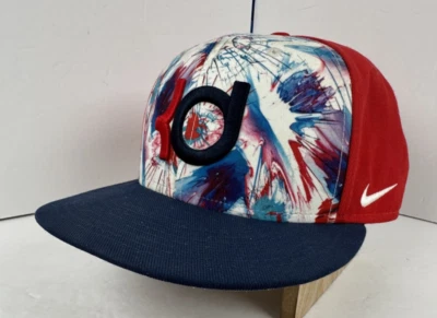 Nike True Kevin Durant Independence Day Red White & Blue Splatter Snapback Hat - Image 1 of 4