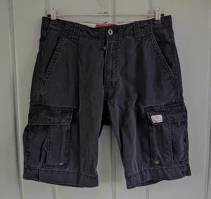 Pantalones Cortos Carga Levis Para Hombre 34 Negros 6 Bolsillos 35x11 100% Algodón 11 Pulgadas Entrepierna - Imagen 1 de 7