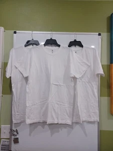 Lot Of 3-NNT Adidas Plain White Climalite Crew Neck T-shirts - Picture 1 of 3