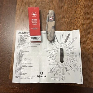 Wenger Swiss Army Knife Realtree Camouflage Camo With Box & Paper SAK Tool Rare - Picture 1 of 13