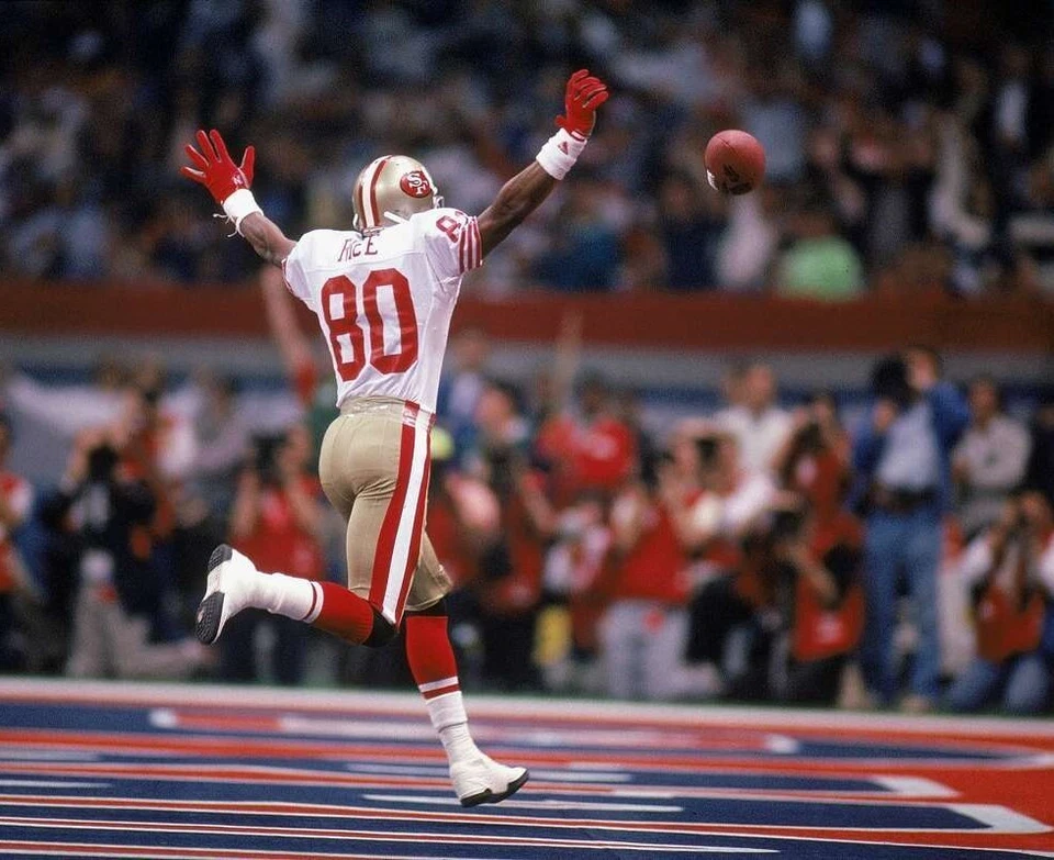 San Francisco 49ers Jerry Rice 8x10 Photo NFL Football Print #8 - Image 1 of 1