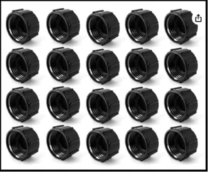 20 Pack Plastic Hose Caps for Garden Hose Garden Hose Female End Fitting Cap - Picture 1 of 4