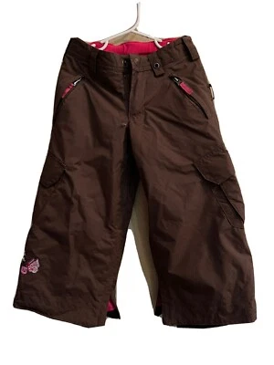 Burton snowboard pants Girls Small Brown/Hot Pink XS - Image 1 of 4