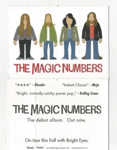 The Magic Numbers - US promo Sticker New EX Condition 2.75" tall x 3.75" wide  - Picture 1 of 1
