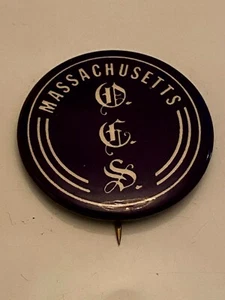 Vintage Department Fire Service (Massachusetts) MA Pin Pinback Pilgerabzeichen - Bild 1 von 4