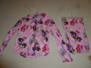 NEW MY LITTLE PONY THE MOVIE GIRL PAJAMAS TWILIGHT SPARKLE RAINBOW DASH SIZE 4/5 - Picture 1 of 4