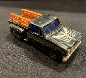 Camioneta pickup Chevrolet negra diecast negra hecha en Hong Kong sin marca - Imagen 1 de 7