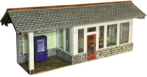 PO323 Metcalfe OO Gauge Railway Building Card Kit Modern Platform Shelter New - Picture 1 of 8