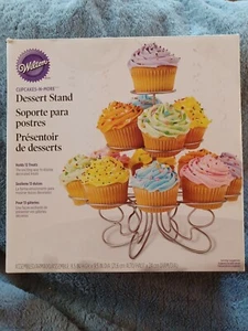 Wilton Dessert Stand Tower Cupcakes 'n More Muffins Cup Cakes Holder Display - Picture 1 of 3