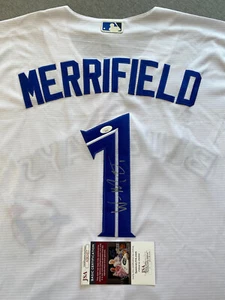 TORONTO BLUE JAYS- WHIT MERRIFIELD AUTOGRAPH WHITE NIKE JERSEY JSA AI82457 - Picture 1 of 5