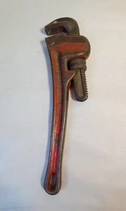 Vintage Rigid 12" Heavy Duty Pipe Wrench Slight Bend - Picture 1 of 4