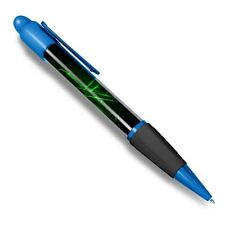 Blue Ballpoint Pen - Neon Green Snowboarding Ski Skiing Office Gift #8425