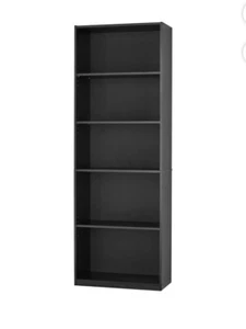 Mainstays 5 Shelf Bookcase - Black - Picture 1 of 6