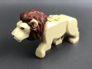 LEGO Zoo City Animal LION w/ Mane Tan Brick Wildlife Rescue 60301 - Picture 1 of 6