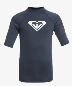 Girl's/Teenie Wholehearted UPF 50 Short Sleeve Rashguard - Navy  SIZE 7/XS - Picture 1 of 1