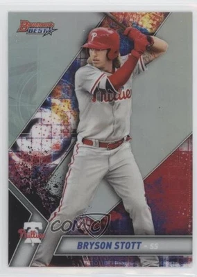 2019 Bowman's Best Top Prospects Refractor Bryson Stott #TP-6 - Image 1 of 2