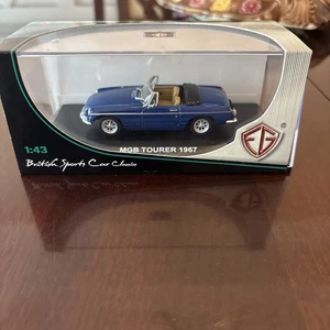 MODELLINO AUTO MGB TOURER SPIDER 1967 BLU - EDISON GIOCATTOLI - SCALA 1:43 - Bild 1 von 7
