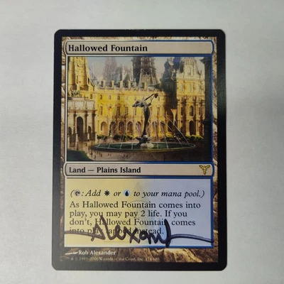 MTG Hallowed Fountain Dissension - Signed by Artist Rob Alexander - Image 1 of 3