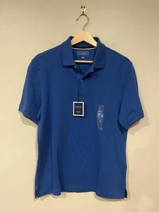 Club Room Herren Blau Poloshirt Piqué Stretch Small S Neu mit Etikett - Bild 1 von 3