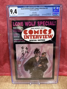 1987 COMICS INTERVIEW Magazine 52 Cgc 9.4 Frank Miller Cover / Lone Wolf Comic - Picture 1 of 3