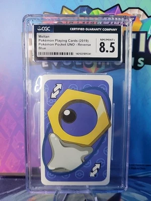 CGC Near MINT Meltan Blue UNO Reverse Blue Back  2019 Pokemon - Image 1 of 2