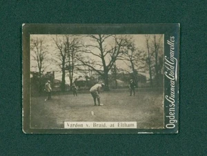 1901 Ogden's Guinea Gold Zigaretten Golfkarte - Vardon vs Braid, EX - Bild 1 von 2