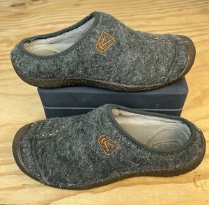 Keen Mule Green Wool Felt Clogs Shoes Slippers • Womens Size 9.5 - Picture 1 of 18