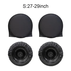 Outdoor Tire Covers for RV Truck 4 Pcs for 27 32 Inch Wheel Protection - Picture 1 of 22