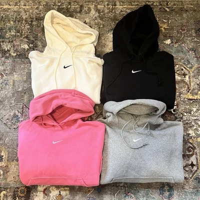 Women’s Nike Center Swoosh Hoodies Baggy Lot Of 4 Pink Black White Size XL - Image 1 of 4