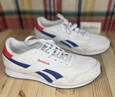 Reebok Royal Glide Classic Shoes Leather Athletic Size 11 Womens Red White Blue - Image 1 of 4