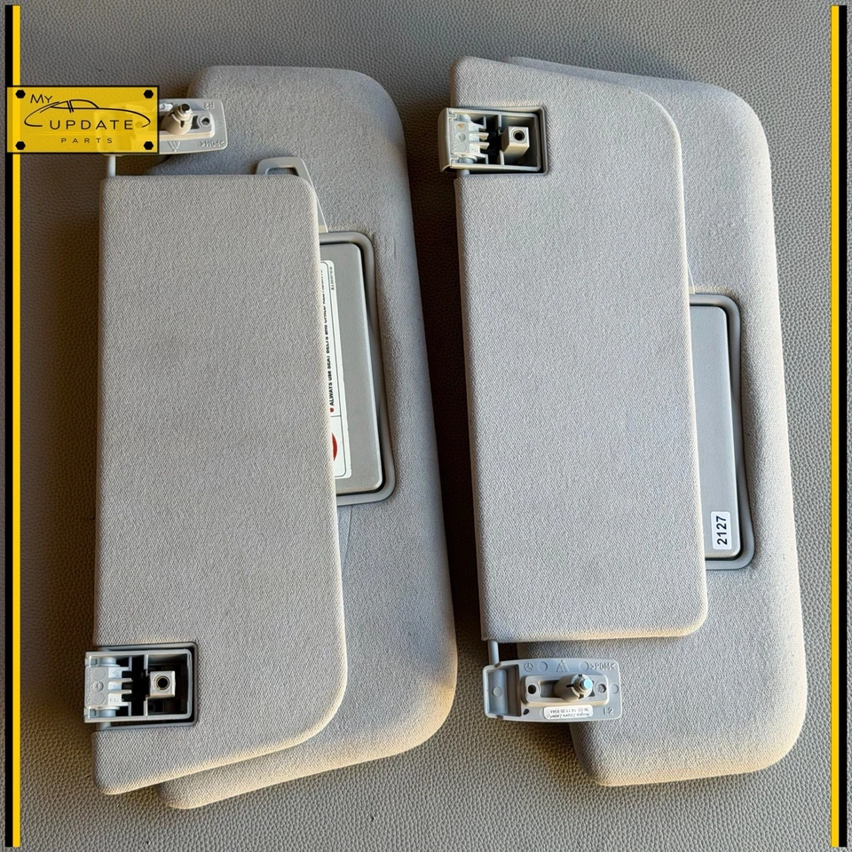 Juego de 2 parasol Mercedes E320 E350 E500 E550 E55 E63 AMG gris fabricante de equipos originales 2003-2009 Foto 1 de 4