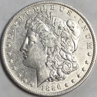 1886 O MORGAN "AU HIGH GRADE" - C-PICS, BONITOS PUNTOS ALTOS, CLAVE/METÁLICO!💥✅ Foto 1 de 4
