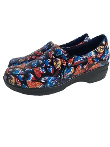 Easy Works by Easy Street Heart Shape Clogs Slip Resistant Nurse Shoes Sz 10W - Picture 1 of 8