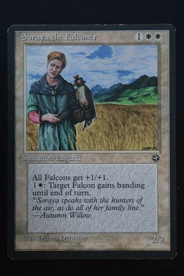 Magic The Gathering MTG SORAYA THE FALCONER Homelands MP Moderately Played - Image 1 of 2