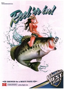 2007  PRINT AD - MILWAUKEE'S BEST LIGHT BEER AD - REEL 'ER IN! ... NO. 11 - Picture 1 of 1