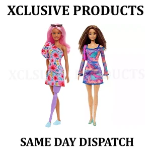 Barbie Fashionista Doll 206 and Barbie Fashionistas Doll 189 - New/Damaged Box - Picture 1 of 4