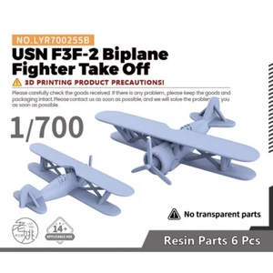 Yao's Studio LYR700255B 1/700 Military Model USN F3F-2 Biplane Fighter Take OFF - Picture 1 of 4