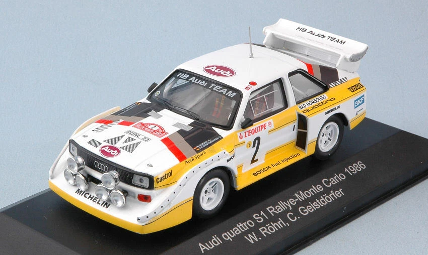 Audi Quattro S1 #2 4th Monte Carlo 1986 W.rohrl-c.geistdorfer #v.1:43 Model CMR - Immagine 1 di 1